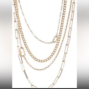 Saachi Parker Layered Gold Necklace NWT